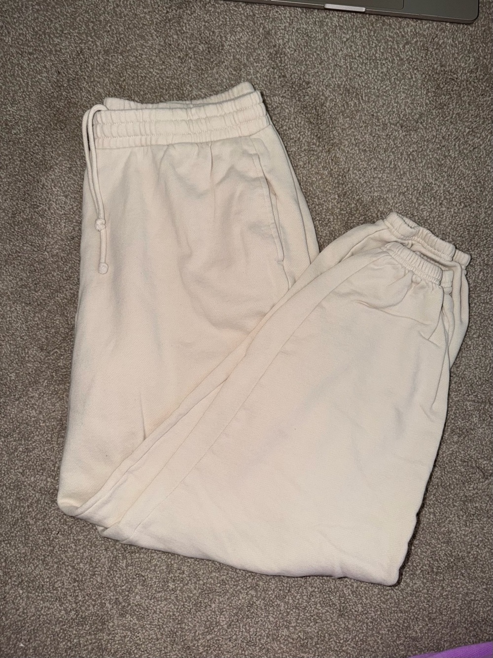 Old Navy TALL Cream Jogger Sweatpants